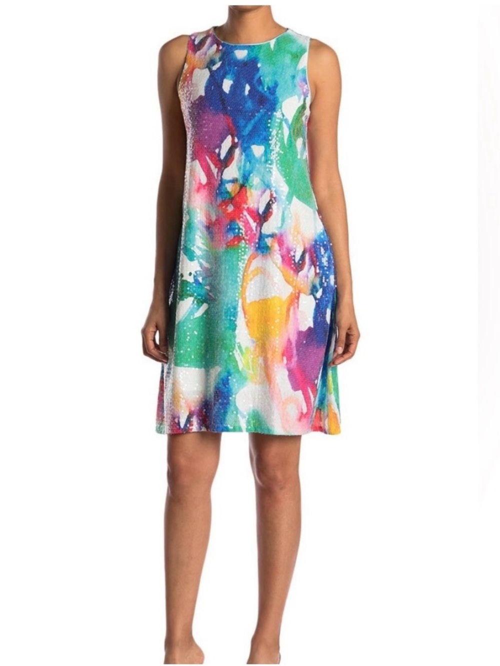 julia jordan Multicolor Sequin Midi Dress Cruise Dress!